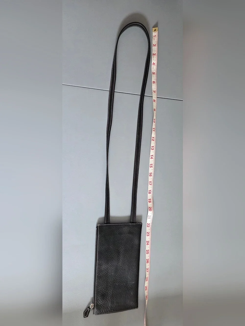 Dooney & Bourke Black Pebbled Leather Crossbody Pouch Bag